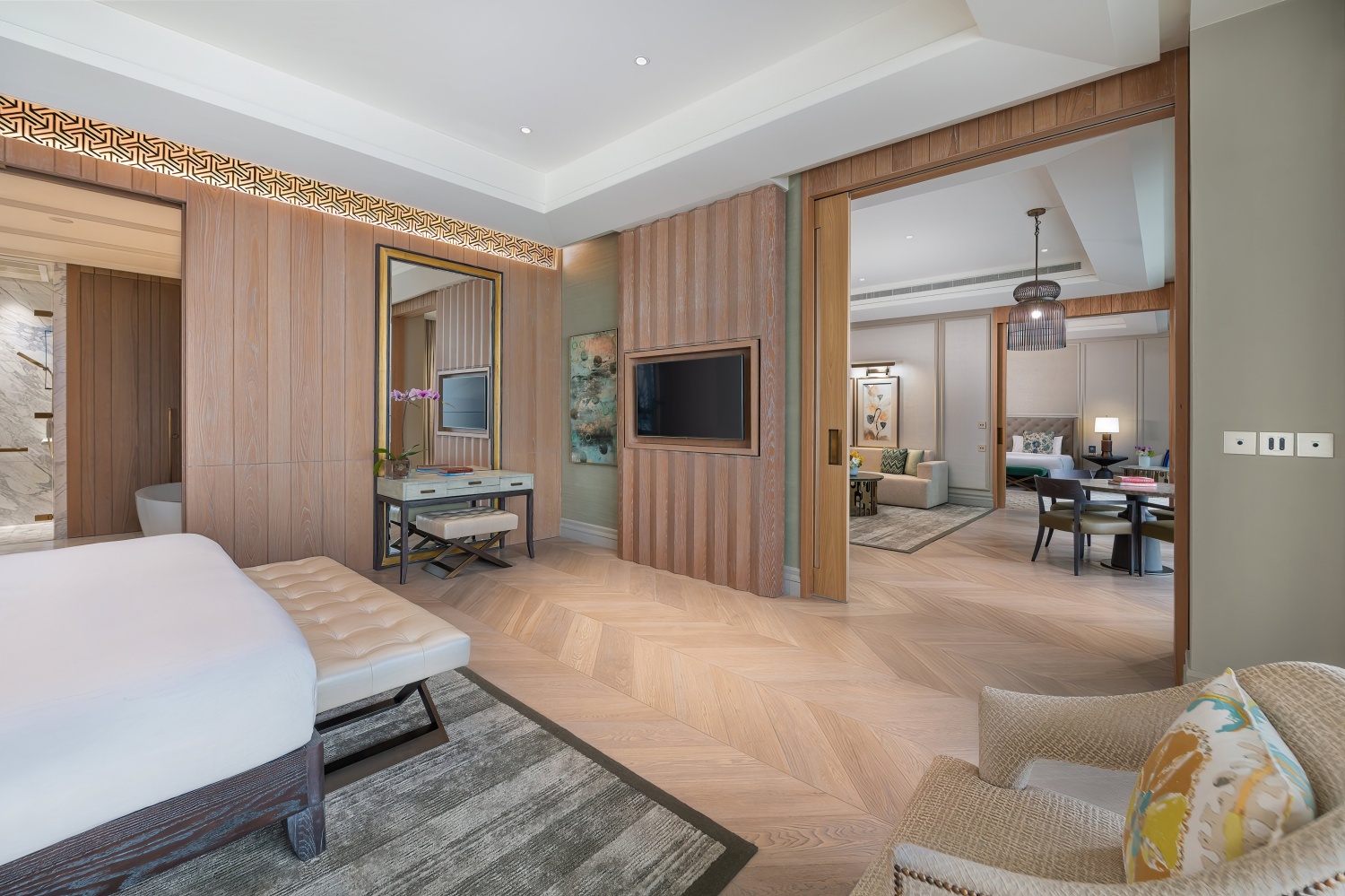 Люкс Premier с двумя спальнями и видом на море отеля MANDARIN ORIENTAL JUMEIRA DUBAI Люкс Premier с двумя спальнями и видом на море