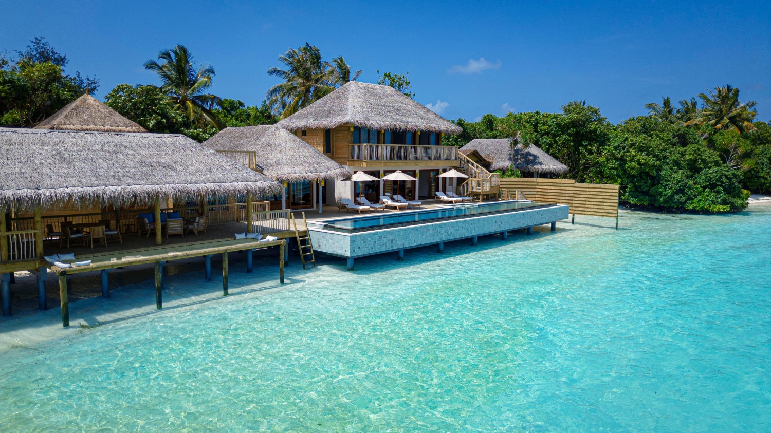 Ретрит с четырьмя спальнями отеля SIX SENSES LAAMU Ретрит с четырьмя спальнями