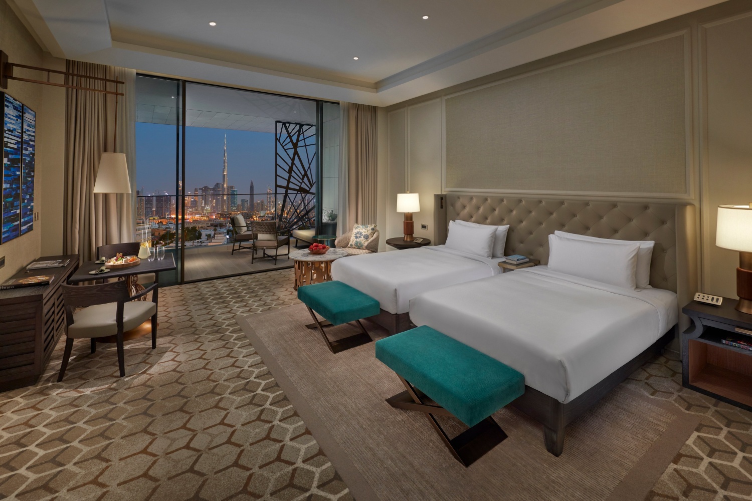 Номер Deluxe Skyline View отеля MANDARIN ORIENTAL JUMEIRA DUBAI Номер Deluxe Skyline View
