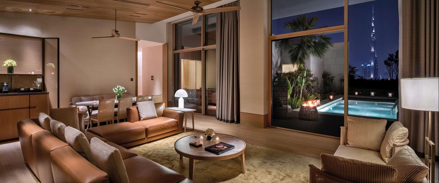 Вилла с тремя спальнями и видом на город отеля BVLGARI RESORT & RESIDENCES DUBAI Вилла с тремя спальнями и видом на город