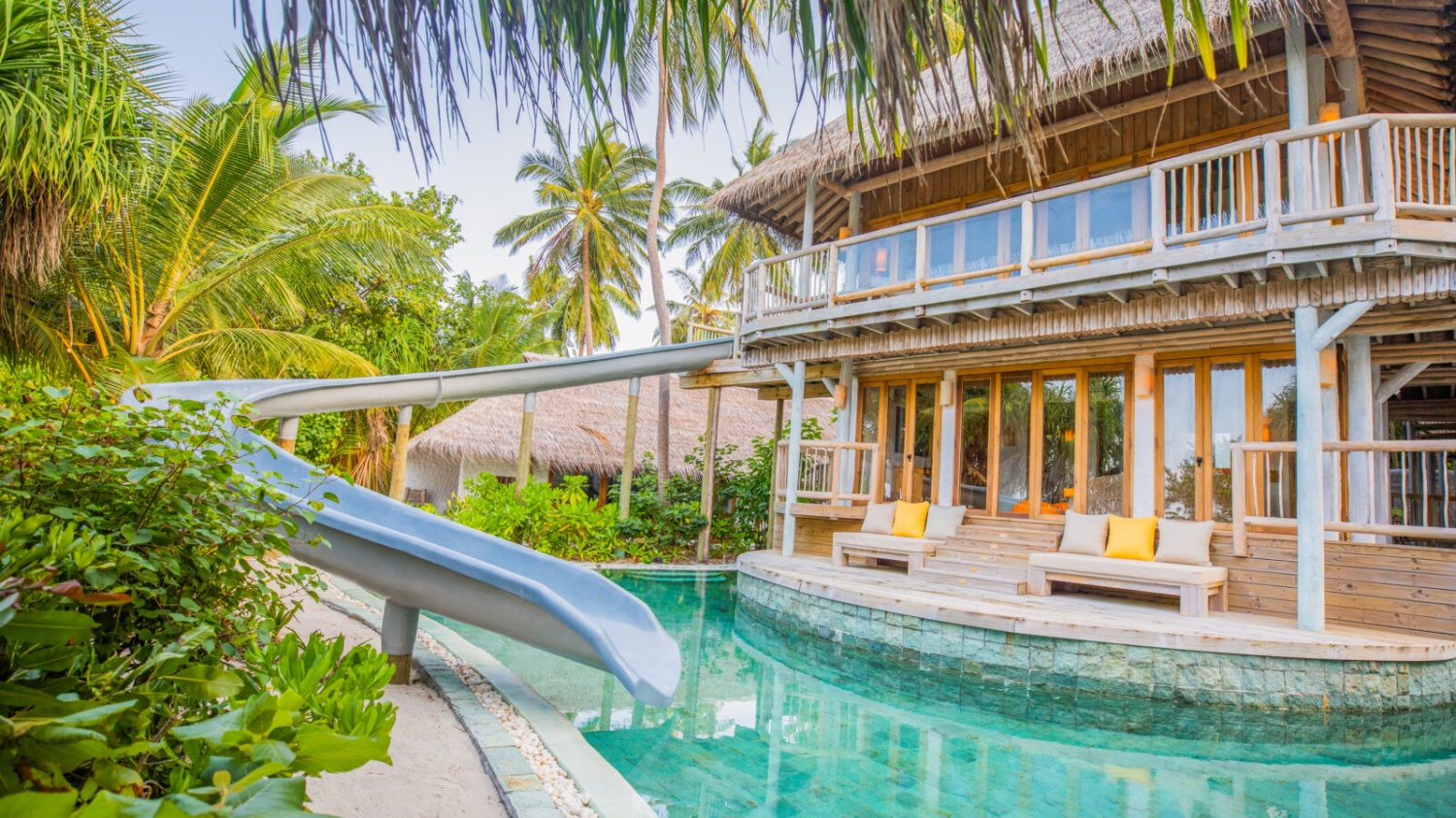 Вилла Jungle Reserve с тремя спальнями отеля SONEVA FUSHI RESORT & SPA Вилла Jungle Reserve с тремя спальнями