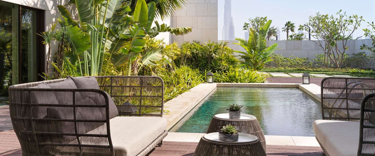 Вилла с двумя спальнями и видом на город отеля BVLGARI RESORT & RESIDENCES DUBAI Вилла с двумя спальнями и видом на город