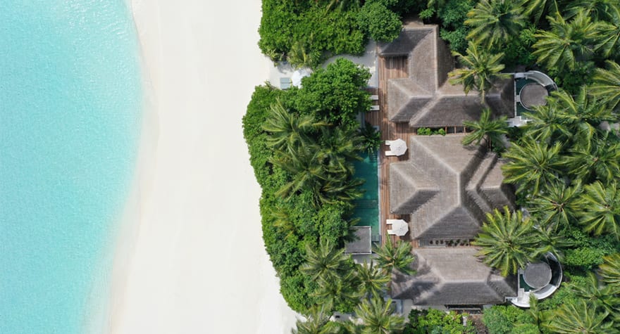 Пляжная резиденция с двумя спальнями и бассейном отеля ANANTARA KIHAVAH VILLAS Пляжная резиденция с двумя спальнями и бассейном