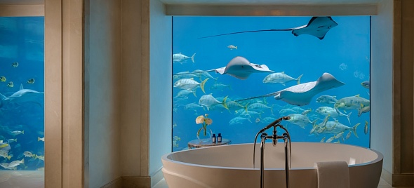 Уникальные подводные люксы с видом на морской мир - отель ATLANTIS THE PALM